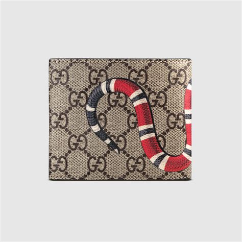 gucci snakeskin wallet men|gucci wallet snake original.